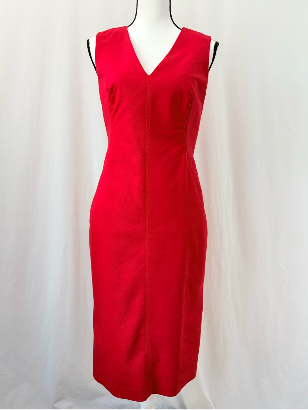 Antonio Melani Pencil Sheath Dress Sz 6 Red Bodycon Sexy Party Wedding Date Nite